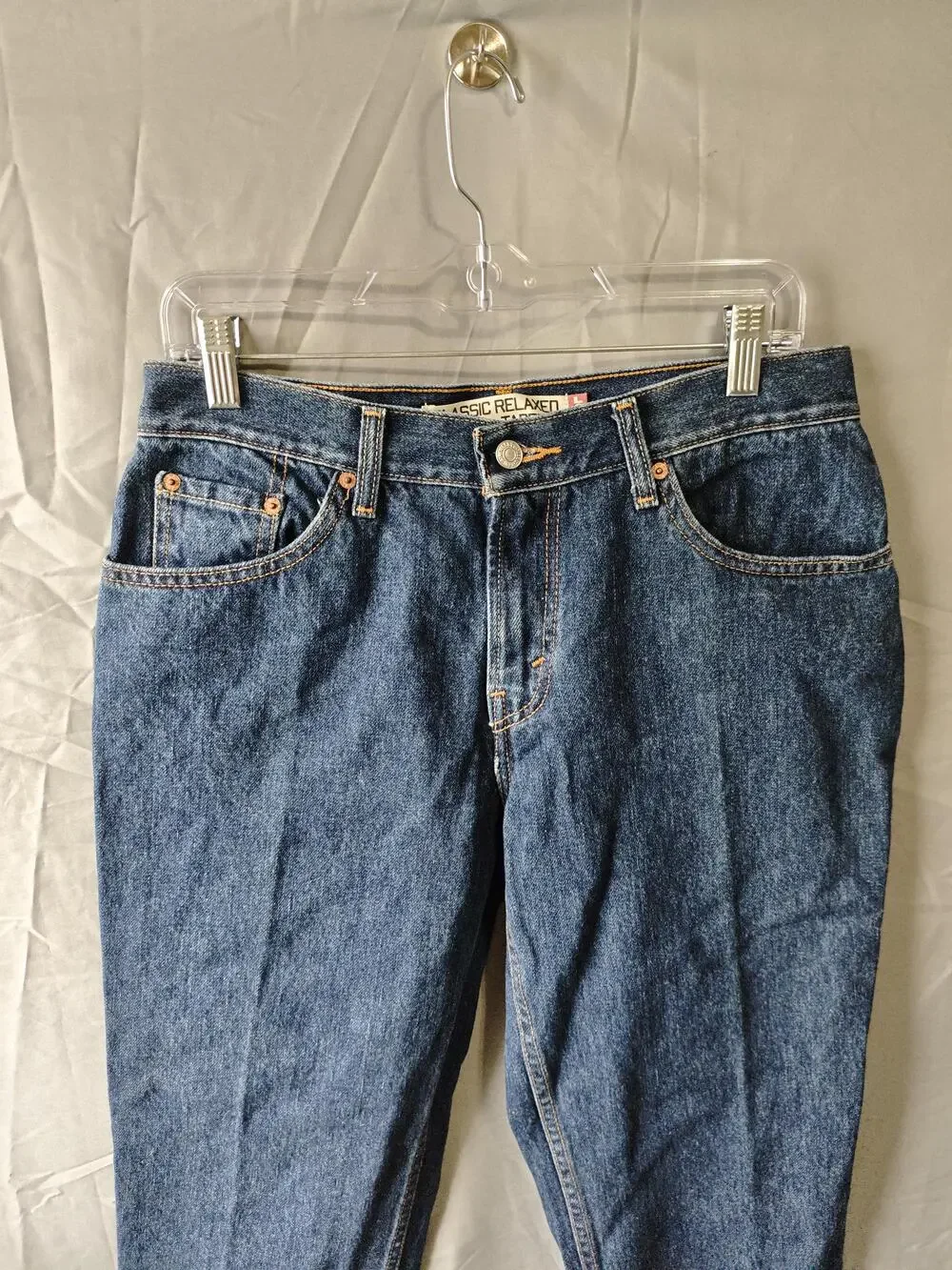 Levis 550 Jeans Mens 36x29 Blue Relaxed Fit Tapered Leg Classic Denim Pants